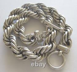 0.925 Sterling Silver Necklace 7.94 oz 225 grams Made in Taxco, Mexico 18.5 L