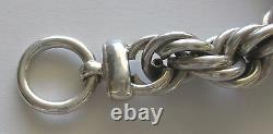 0.925 Sterling Silver Necklace 7.94 oz 225 grams Made in Taxco, Mexico 18.5 L