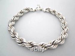 0.925 Sterling Silver Necklace 7.94 oz 225 grams Made in Taxco, Mexico 18.5 L