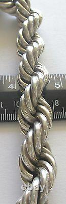 0.925 Sterling Silver Necklace 7.94 oz 225 grams Made in Taxco, Mexico 18.5 L