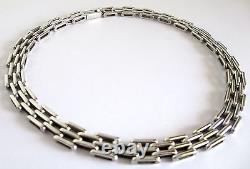 0.925 Sterling Silver Necklace Made in Taxco, Mexico 17 (43cm) L 2.6 oz 73.7 g