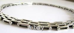 0.925 Sterling Silver Necklace Made in Taxco, Mexico 17 (43cm) L 2.6 oz 73.7 g