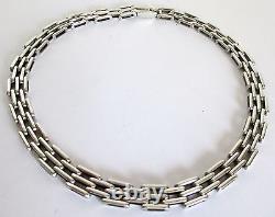 0.925 Sterling Silver Necklace Made in Taxco, Mexico 17 (43cm) L 2.6 oz 73.7 g