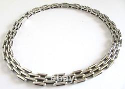 0.925 Sterling Silver Necklace Made in Taxco, Mexico 17 (43cm) L 2.6 oz 73.7 g