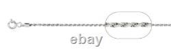 030 1.4MM Rope Chain 925 Solid Sterling Silver Stamped Made in Italy
