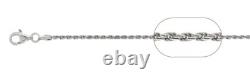 035 1.6MM Rope Chain 925 Solid Sterling Silver Stamped Made in Italy