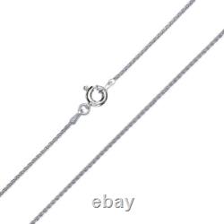 045-1.8mm Wheat Spiga Chain 925 Solid Sterling Silver Stamped Made in Italy