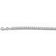 100 4MM Pave Curb Chain 925 Solid Sterling Silver Stamped Made in Italy