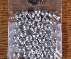 100 Bench Made Beads 7mm Sterling Silver with Raised Seam Lot of 100