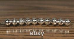 100 Bench Made Beads 7mm Sterling Silver with Raised Seam Lot of 100