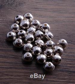 100 Sterling Silver Bench Made Beads 6mm (100 beads) DB2H -100 beads