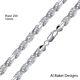 10mm D. C. Rope Chain Solid 925 Sterling Silver Italian Chain 22-26 Hand Made