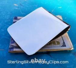 110g Big Wide MADE-TO-ORDER Full Fold Argentium 925 Sterling Silver Money Clip