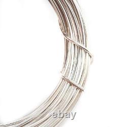 12 Gauge 925 Sterling Silver Wire Round Half Hard Made in 5FT by