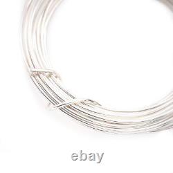 12 Gauge 925 Sterling Silver Wire Round Half Hard Made in 5FT by