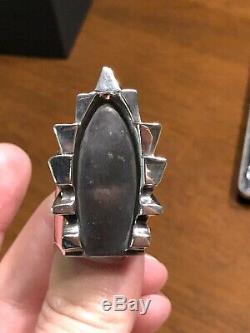 134g. CUSTOM MADE-BEYOND UNREAL King Baby Mohican Ring. 925 By Mitchell Binder