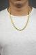 14K Gold Plated Sterling Silver Diamond-Cut Rope Chain Necklaces, Made In Italy