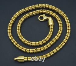 14K Yellow Gold Over 925 Sterling Silver Ice Chain Made In Italy 5mm 16'' 24'
