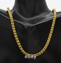 14K Yellow Gold Over 925 Sterling Silver Ice Chain Made In Italy 5mm 16'' 24'