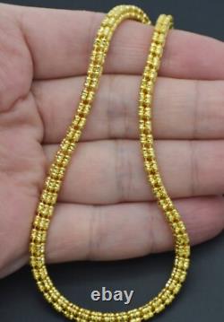 14K Yellow Gold Over 925 Sterling Silver Ice Chain Made In Italy 5mm 16'' 24'