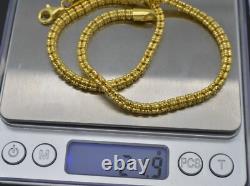 14K Yellow Gold Over 925 Sterling Silver Ice Chain Made In Italy 5mm 16'' 24'