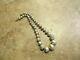 17 EXTRA OLD Navajo Graduated Sterling Silver PEARLS Bench Made Bead Necklace