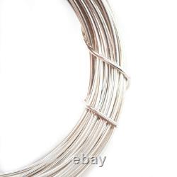 18 Gauge, 925 Sterling Silver Wire Round Half Hard Made in USA 15FT by CRAF