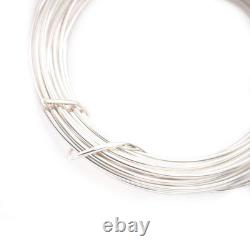 18 Gauge, 925 Sterling Silver Wire Round Half Hard Made in USA 15FT by CRAF