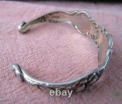 1908 Wallace Irian Sterling Silver Forks Made Into A Cuff Bracelet