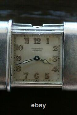 1920's Movado. 935 Sterling Silver Purse Watch Swiss Made