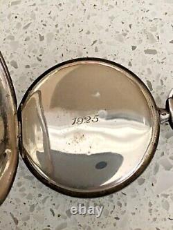 1925 Vintage made for Tiffany & CO. By Longines STERLING SILVER Pocket Watch