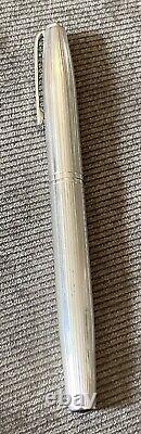 1970's Mark Cross Sterling Silver Rollerball Pen Made in Germany New Ink & Works