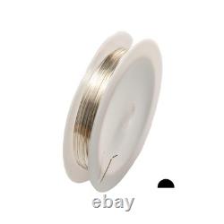 21 Gauge, 925 Sterling Silver Wire (Half Round) Hard Made in USA-25FT by CRAFT