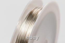 21 Gauge, 925 Sterling Silver Wire (Half Round) Hard Made in USA-25FT by CRAFT