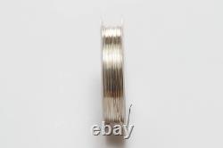 21 Gauge, 925 Sterling Silver Wire (Half Round) Hard Made in USA-25FT by CRAFT