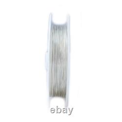 21 Gauge, 925 Sterling Silver Wire (Half Round) Hard Made in USA-25FT by CRAFT