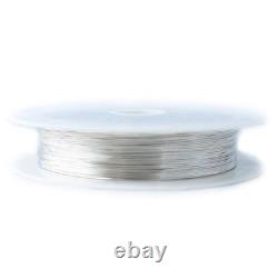 21 Gauge, 925 Sterling Silver Wire (Half Round) Hard Made in USA-25FT by CRAFT