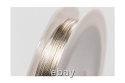 22 Gauge, 925 Sterling Silver Wire (Round) Dead Soft Made in USA 50FT by CR