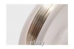 22 Gauge, 925 Sterling Silver Wire (Round) Dead Soft Made in USA 50FT by CR