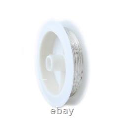 22 Gauge, 925 Sterling Silver Wire (Round) Dead Soft Made in USA 50FT by CR