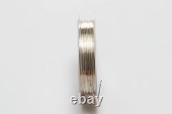 24 Gauge, 925 Sterling Silver Wire (Round) Half Hard Made in USA 25FT by