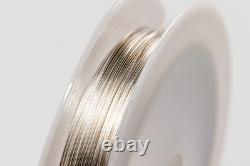 24 Gauge, 925 Sterling Silver Wire (Round) Half Hard Made in USA 25FT by