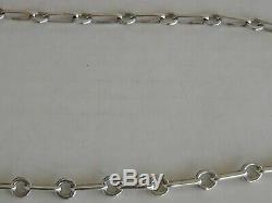 25 Heavy Hand Made Sterling Silver Navajo Chain Necklace 48.5 Grams