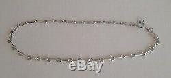25 Heavy Hand Made Sterling Silver Navajo Chain Necklace 48.5 Grams