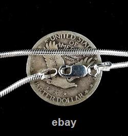 2MM Solid 925 Sterling Silver Italian ROUND SNAKE Chain Necklace Made In Italy