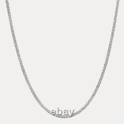 3.5mm Dollar Link Chain Necklace Real Solid 925 Sterling Silver MADE IN ITALY