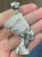 3 Egyptian Queen Nefertiti Sterling Silver 925 Ancient Royalty Charm Pendant