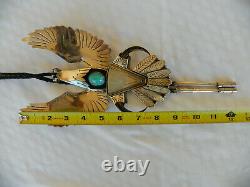 311 Gram CUSTOM MADE CARLOS WHITE EAGLE (1937-2013) Sterling Silver C31 Bolo Tie