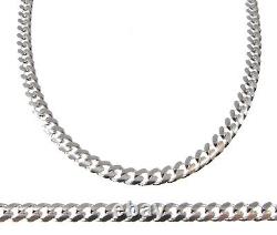 4.9MM Solid 925 Sterling Silver Men's Italian MIAMI CUBAN Chain, Made in Italy