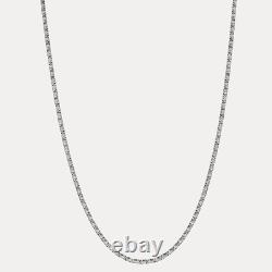 4mm Valentino Link Chain Necklace Real Solid 925 Sterling Silver MADE IN ITALY